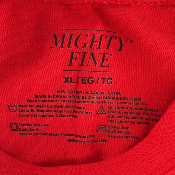 Mighty Fine Cropped Graphic Statement Sweatshirt Size XL - Picture 6 of 10